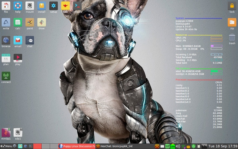 Screenshot of Bionicpup64 8.0